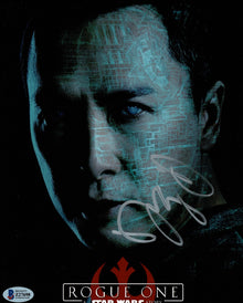  Donnie Yen Signed 10X8 Photo Rogue One: A STAR WARS Story BAS COA (7434)