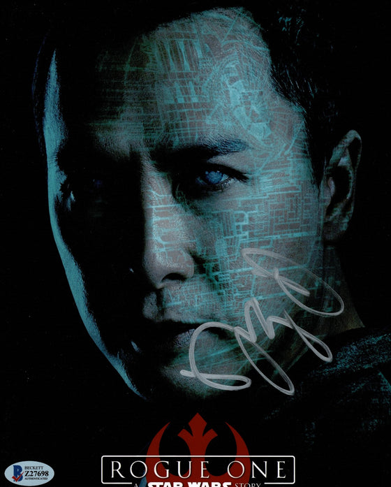 Donnie Yen Signed 10X8 Photo Rogue One: A STAR WARS Story BAS COA (7434)