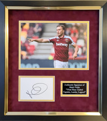  Mark Noble Signed & Framed Photo Mount Display West Ham United AFTAL COA (C)