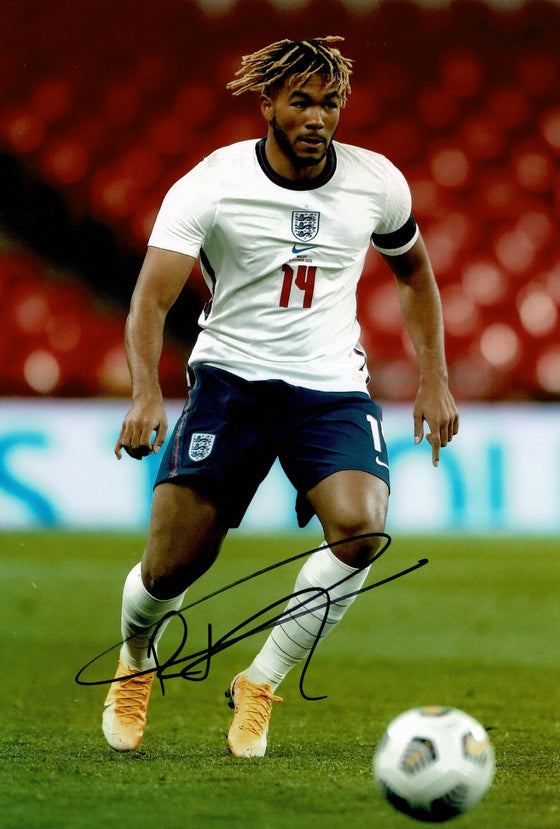 Reece James Signed 12X8 Photo England Genuine Signature AFTAL COA (1700)