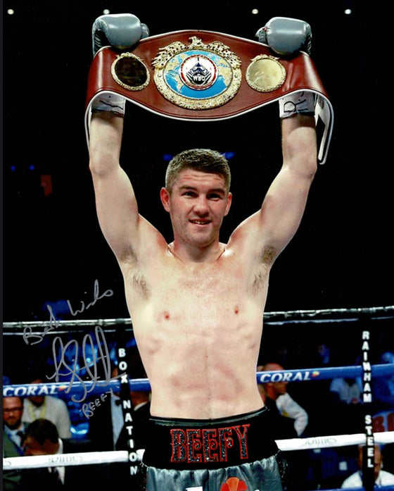 Liam Smith Signed 10X8 Photo BEEFY Genuine Signature AFTAL COA