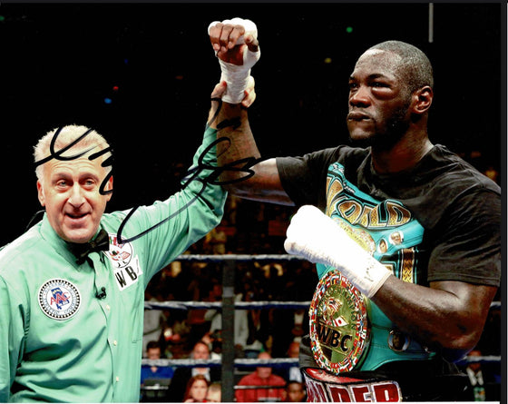 Deontay Wilder Signed 10X8 Photo Genuine Signature AFTAL COA