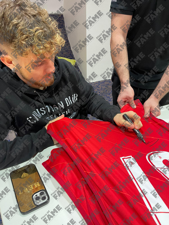 Harvey Elliott Signed Liverpool Shirt League Cup Exact PROOF AFTAL COA