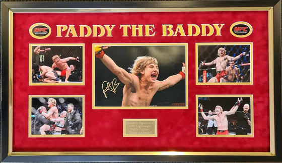 Paddy Pimblett Signed & FRAMED 12X8 Photo Mounted Genuine Autograph AFTAL COA