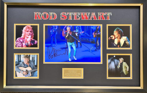 Rod Stewart Signed & FRAMED 12X8 Photo Mounted Display AFTAL COA