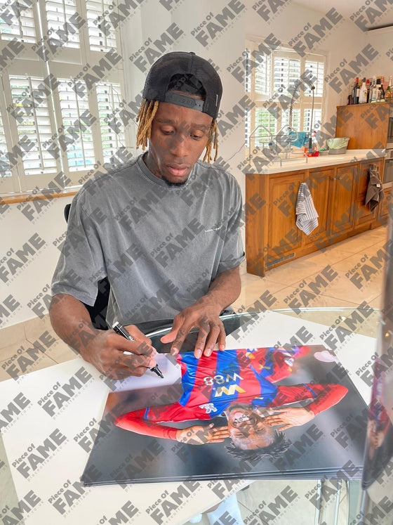 Wilfried Zaha Signed 16X12 Photo Crystal Palace F.C. EXACT PROOF AFTAL COA (A)