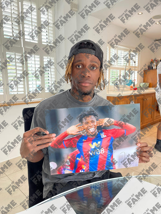 Wilfried Zaha Signed 16X12 Photo Crystal Palace F.C. EXACT PROOF AFTAL COA (A)