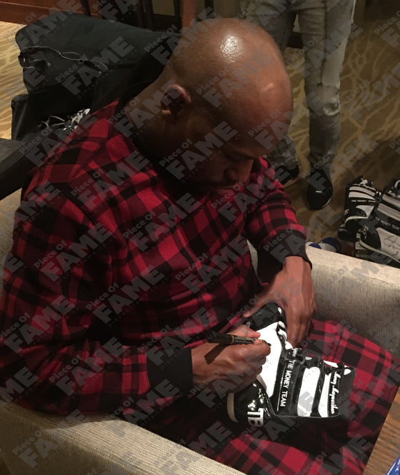 Floyd Mayweather Signed TMT Boxing Boot With Proof AFTAL COA