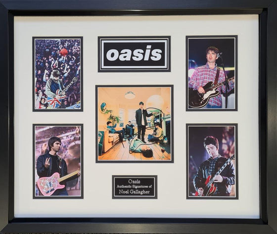 Noel Gallagher  Signed & Framed Oasis Definitely Maybe Photo Display AFTAL COA