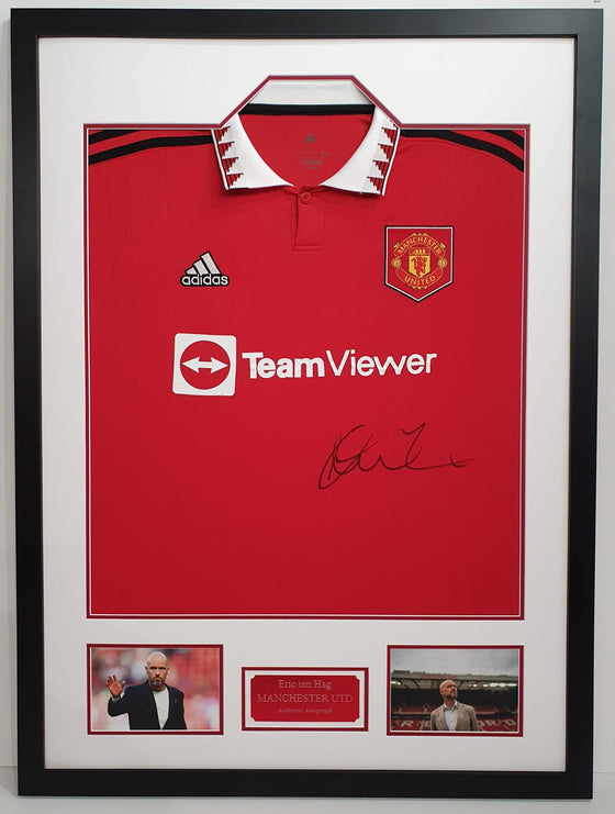 Erik ten Hag Signed Manchester United F.C. Shirt Genuine Autograph AFTAL COA