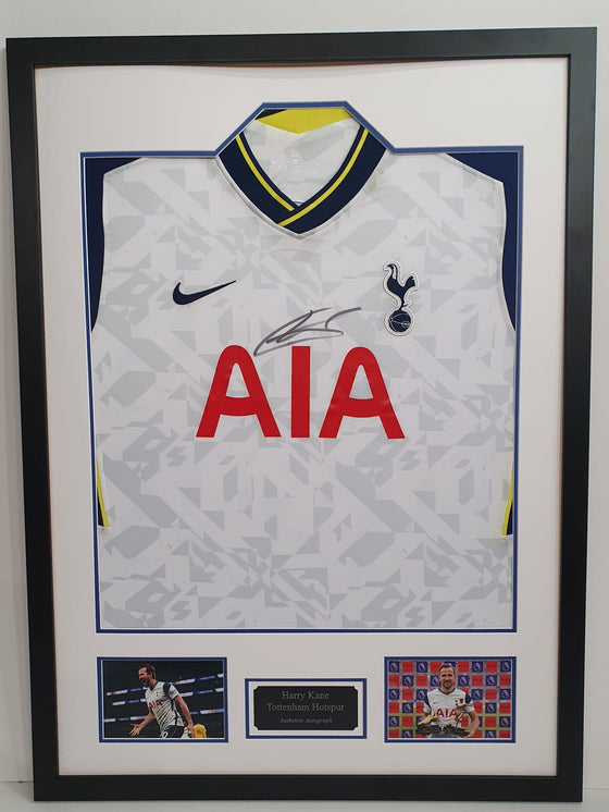 Harry Kane Signed & Framed Tottenham Hotspur F.C. SPURS Shirt Genuine AFTAL COA