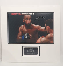  Leon Edwards Signed 12X8 UFC Photo Genuine Autograph AFTAL COA