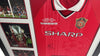 Ole Gunnar Solskjaer Signed & FRAMED Treble Shirt Manchester United FC AFTAL COA