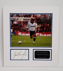  David Ginola Signed Photo Mount Display Tottenham Hotspur F.C. AFTAL COA