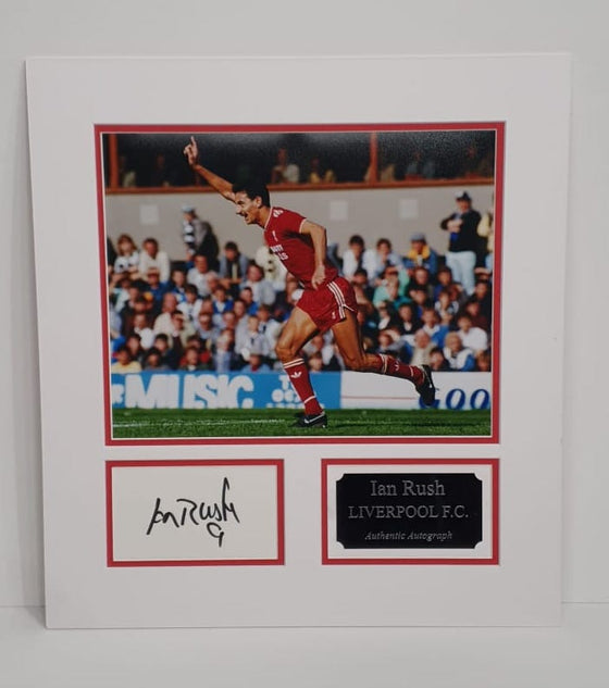 Ian Rush Signed Photo Mount Display Liverpool F.C. AFTAL COA