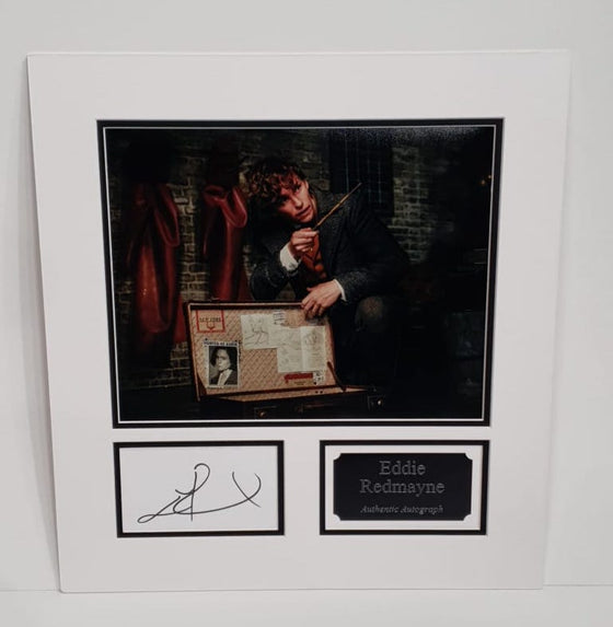 Eddie Redmayne Signed Photo Mount Display Fantastic Beasts Scamander AFTAL COA