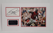  Patrick Vieira Signed Photo Mount Display Arsenal F.C. AFTAL COA