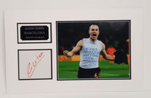  Andres Iniesta Signed Photo Mount Display FC Barcelona AFTAL COA