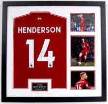  Jordan Henderson Signed & Framed Jersey Liverpool FC Genuine Autograph AFTAL COA