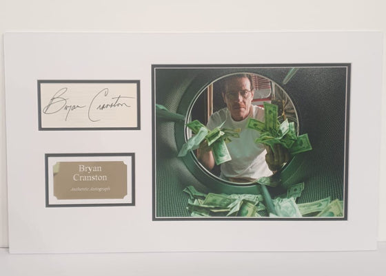 Bryan Cranston Signed Photo Mount Display Breaking Bad Walter White AFTAL COA