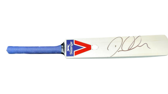 David Warner Signed Mini Bat Australian Cricket AFTAL COA