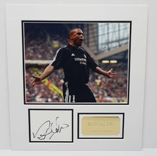  Ronaldo Signed Photo Mount Display Real Madrid F.C. Brazil AFTAL COA