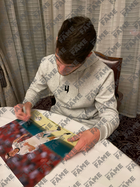 Declan RICE SIGNED 11X14 FRAMED England EURO 2020 Photo AFTAL COA (A)