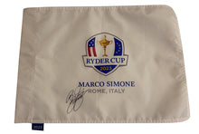  Rickie Fowler Genuine Hand Signed RYDER CUP 2023 PIN FLAG AFTAL COA (A)