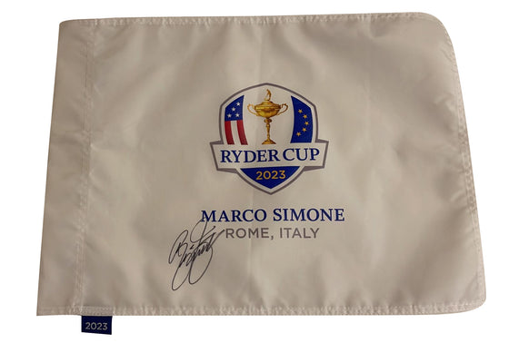 Rickie Fowler Genuine Hand Signed RYDER CUP 2023 PIN FLAG AFTAL COA (A)