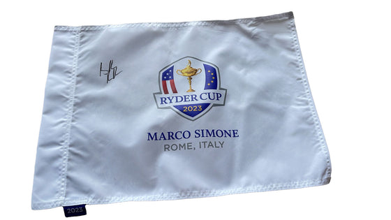 Brooks Koepka Genuine Hand Signed RYDER CUP 2023 PIN FLAG AFTAL COA (A)