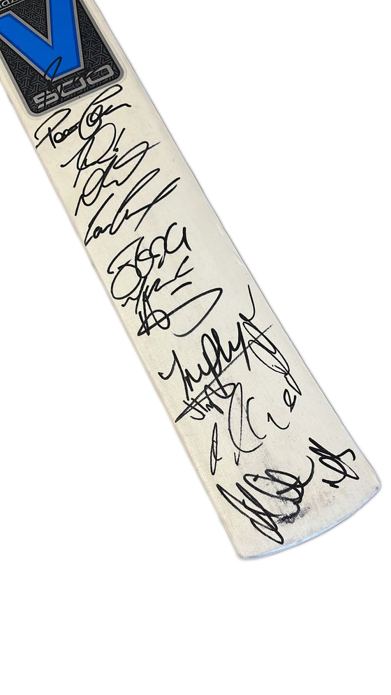 Australia Signed Cricket Bat By 14 2023 ASHES CUMMINS SMITH Lyon Proof AFTAL COA