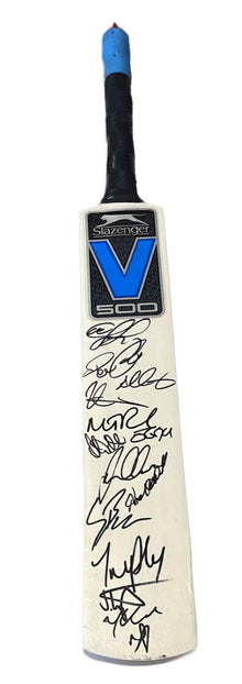  Australia Signed Cricket Bat 2023 ASHES SQUAD CUMMINS SMITH With Proof AFTAL COA