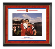  Tony Adams & Ian Wright Signed & Framed 12X8 Photo Arsenal F.C. COA AFTAL (B)